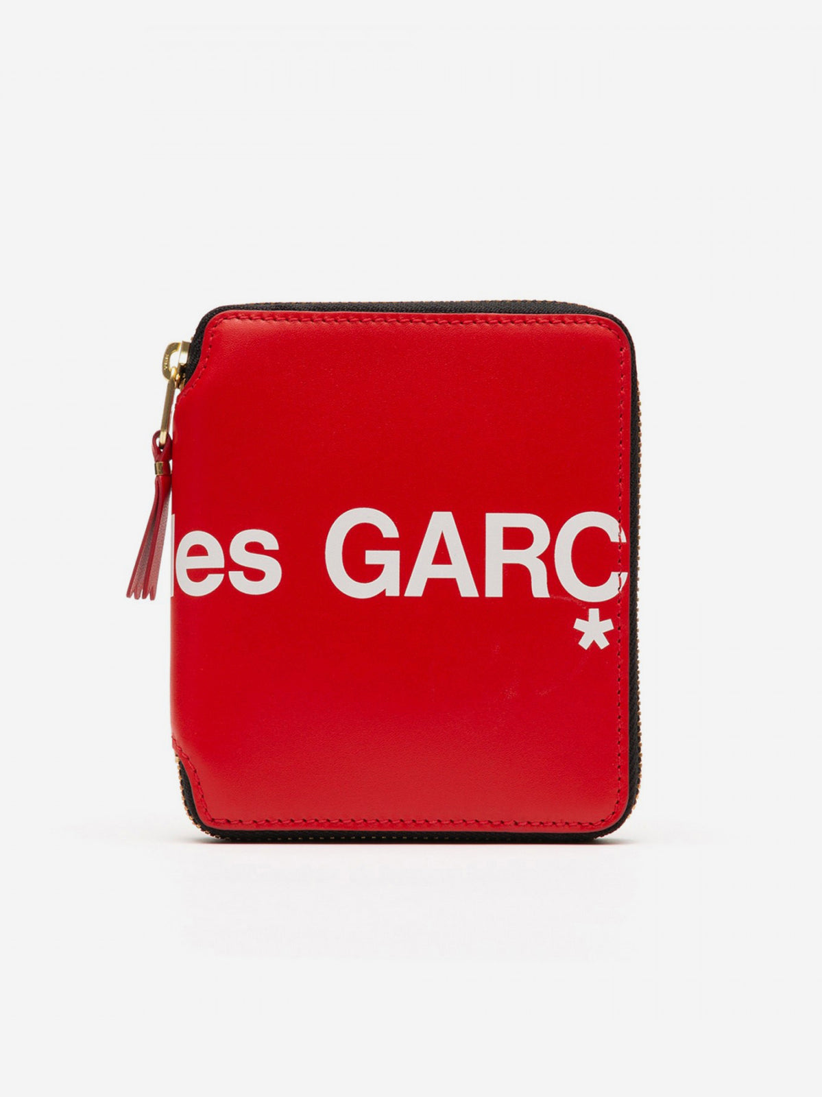 COMME DES GARCONS WALLET Huge Logo Portafogli Rosso Urbanstaroma