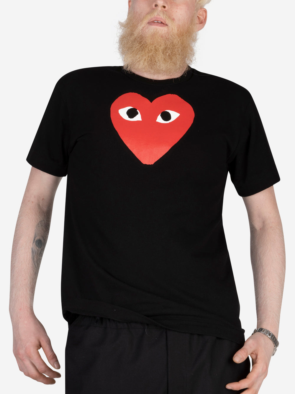 CDG Play Big Heart T shirt