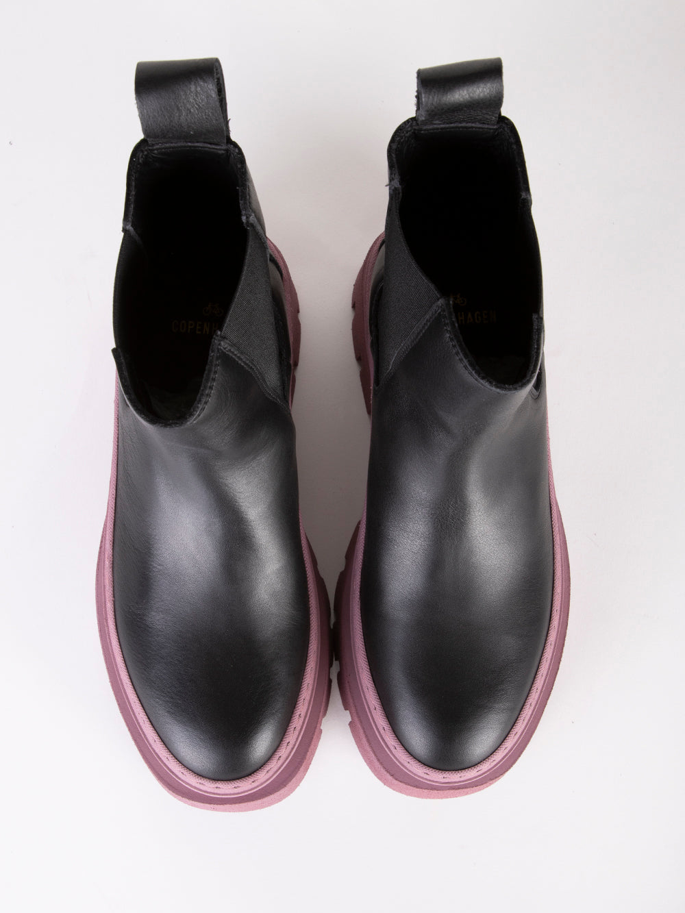 COPENHAGEN Stivaletti CPH686 in pelle Nero fucsia Urbanstaroma