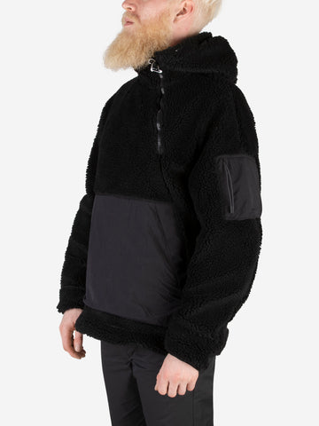 MAHARISHI 4076 Pullover Asimmetrico in pile Nero