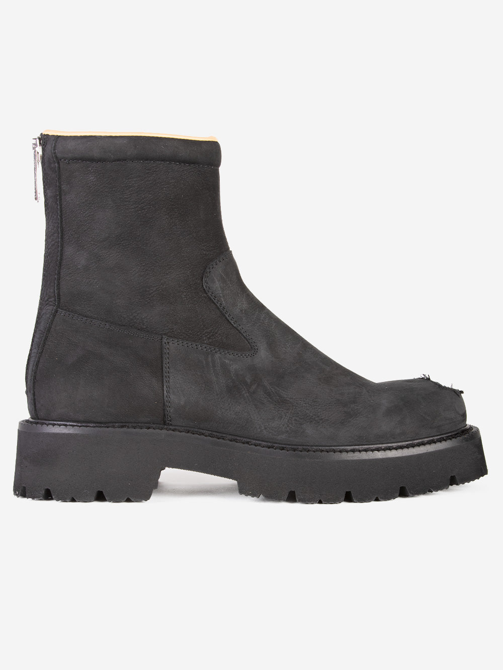 MM6 MAISON MARGIELA STUDIO Stivaletti in pelle distressed Nero Urbanstaroma