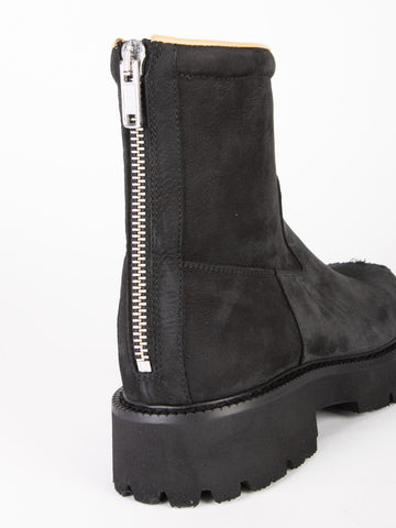 MM6 MAISON MARGIELA STUDIO Stivaletti in pelle distressed Nero