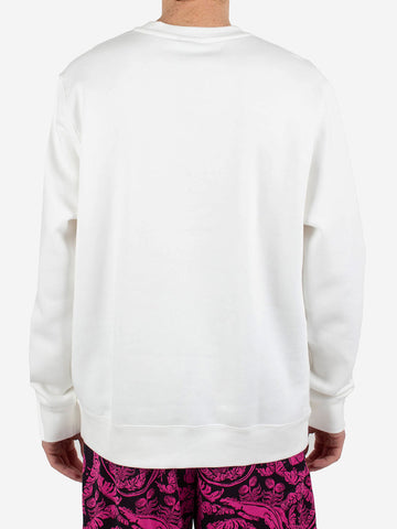 NIKE Felpa Sportswear Club Fleece Bianco