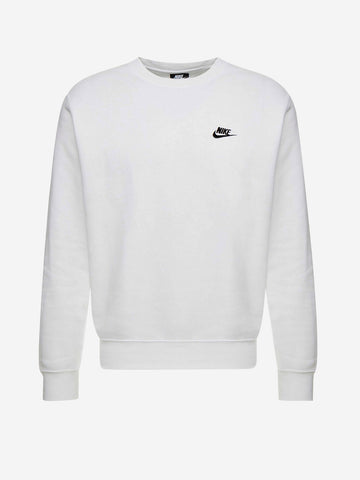 NIKE Felpa Sportswear Club Fleece Bianco