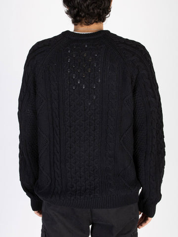 NIKE Maglione Aran con swoosh Nero