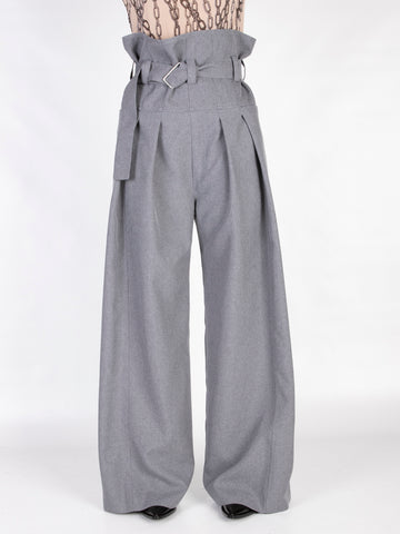 High-waisted trousers