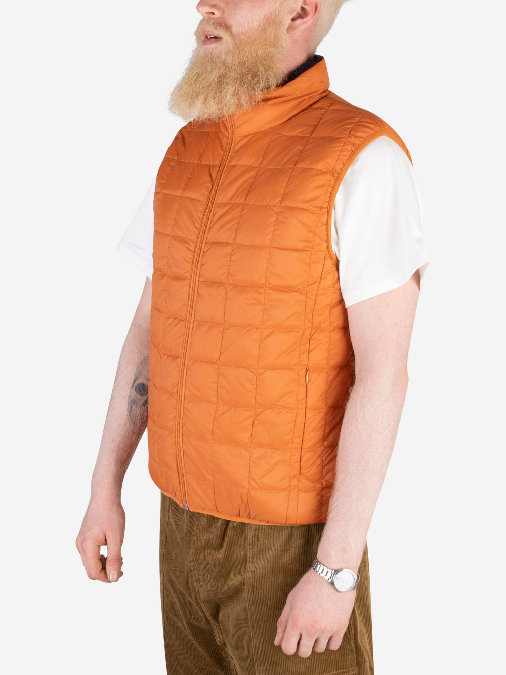 TAION Gilet imbottito reversibile arancione Urbanstaroma