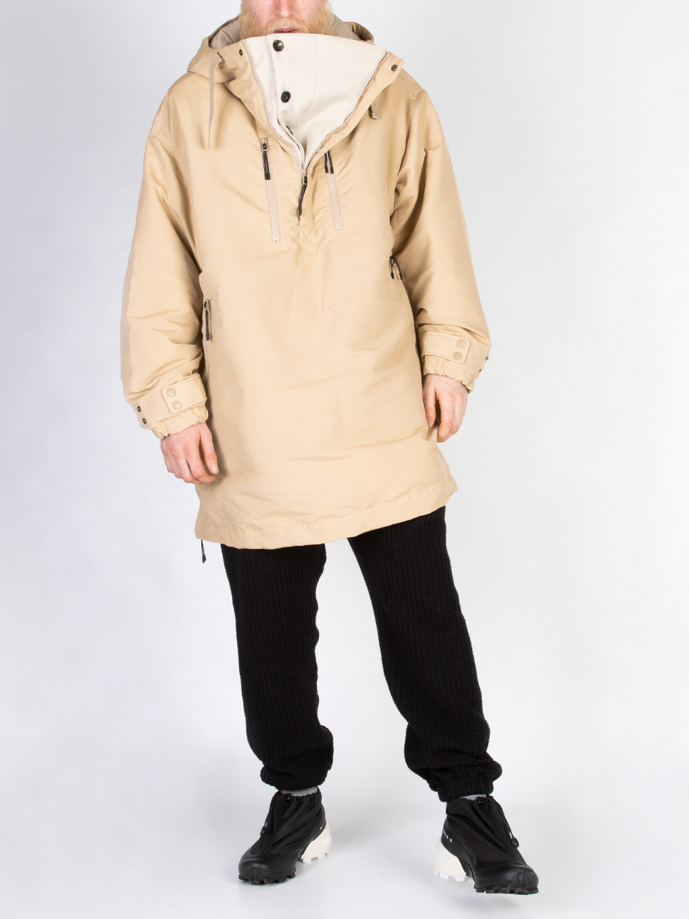 WHITE MOUNTAINEERING WMBC x TAION Down Anorak Beige Urbanstaroma