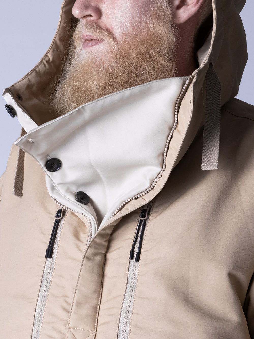 WHITE MOUNTAINEERING WMBC x TAION Down Anorak Beige Urbanstaroma