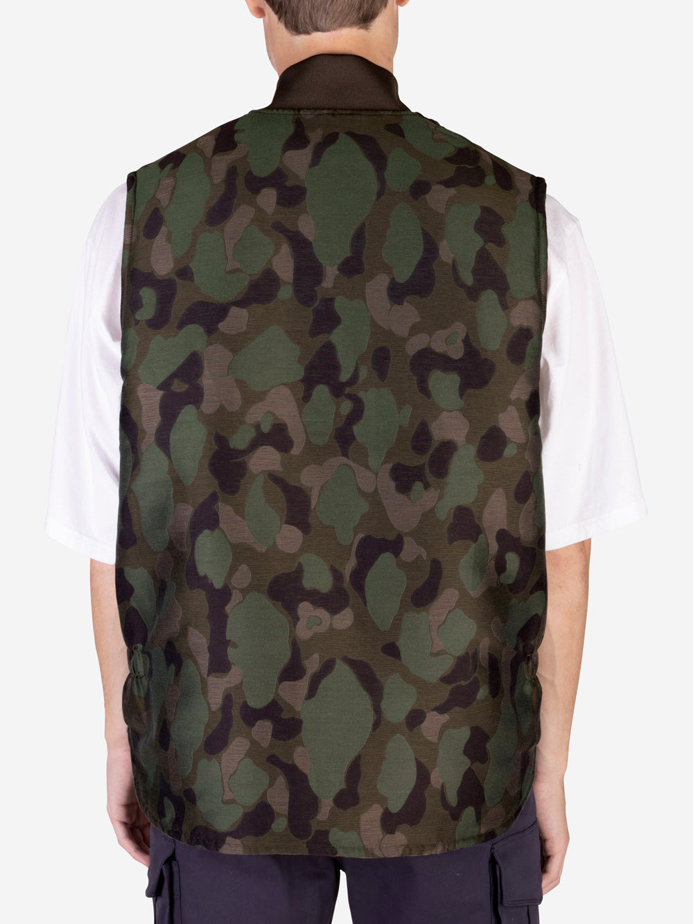 BEAMS PLUS Gilet imbottito con zip Camouflage Urbanstaroma