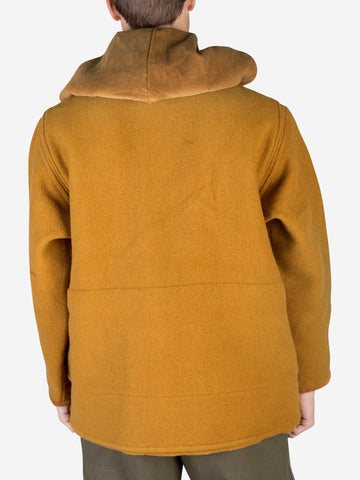 BEAMS PLUS Parka in lana con cappuccio Cammello