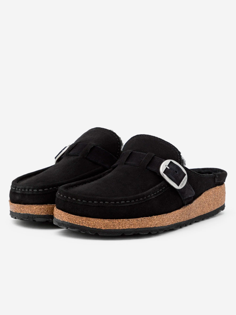 BIRKENSTOCK Sandali Buckley in suede Nero Urbanstaroma