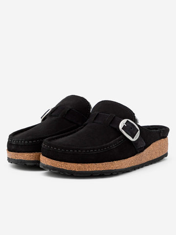 BIRKENSTOCK Sandali Buckley in suede Nero