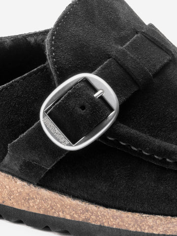 BIRKENSTOCK Sandali Buckley in suede Nero