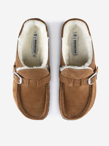 BIRKENSTOCK Sandali Buckley in suede Marrone