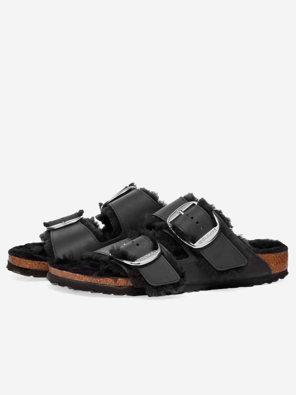 BIRKENSTOCK Sandali Arizona Big Buckle Shearling Nero Urbanstaroma