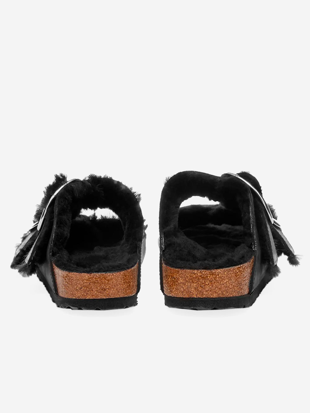 BIRKENSTOCK Sandali Arizona Big Buckle Shearling Nero Urbanstaroma