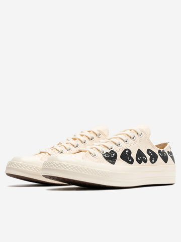 CDG PLAY x CONVERSE Multi Heart Low