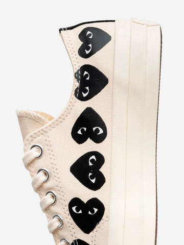 CDG PLAY x CONVERSE Multi Heart Low