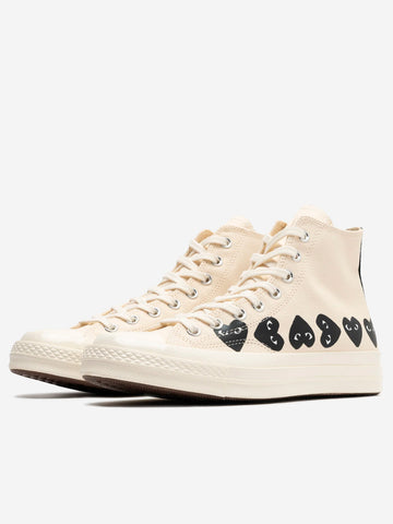 CDG PLAY x CONVERSE Multi Heart High