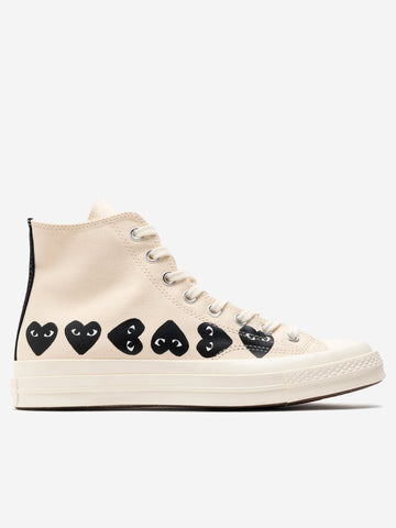 CDG PLAY x CONVERSE Multi Heart High