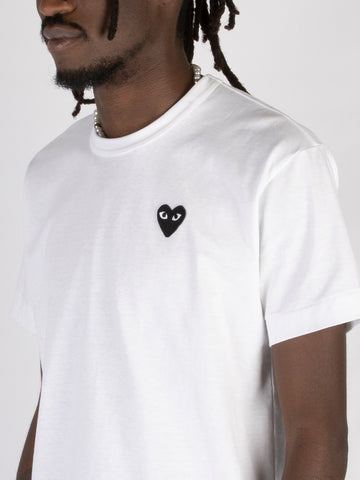 T-shirt Mini Heart in cotone bianco