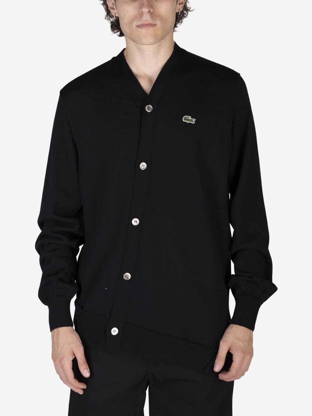 COMME DES GARCONS SHIRT LACOSTE x CDG Cardigan Nero Urbanstaroma