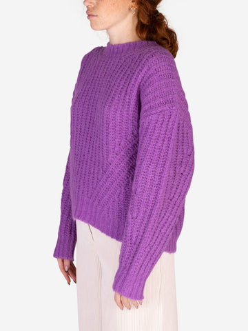 Maglione Egypt in misto lana viola