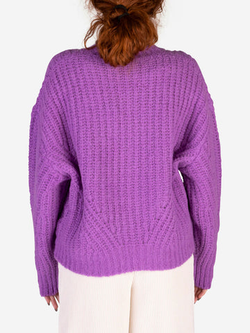 Maglione Egypt in misto lana viola