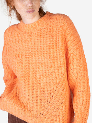 Pull Egypt en laine mélangée orange