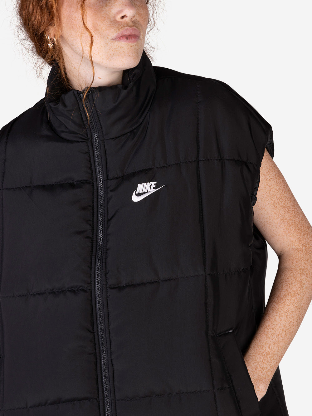 Sleeveless puffer jacket nike sale