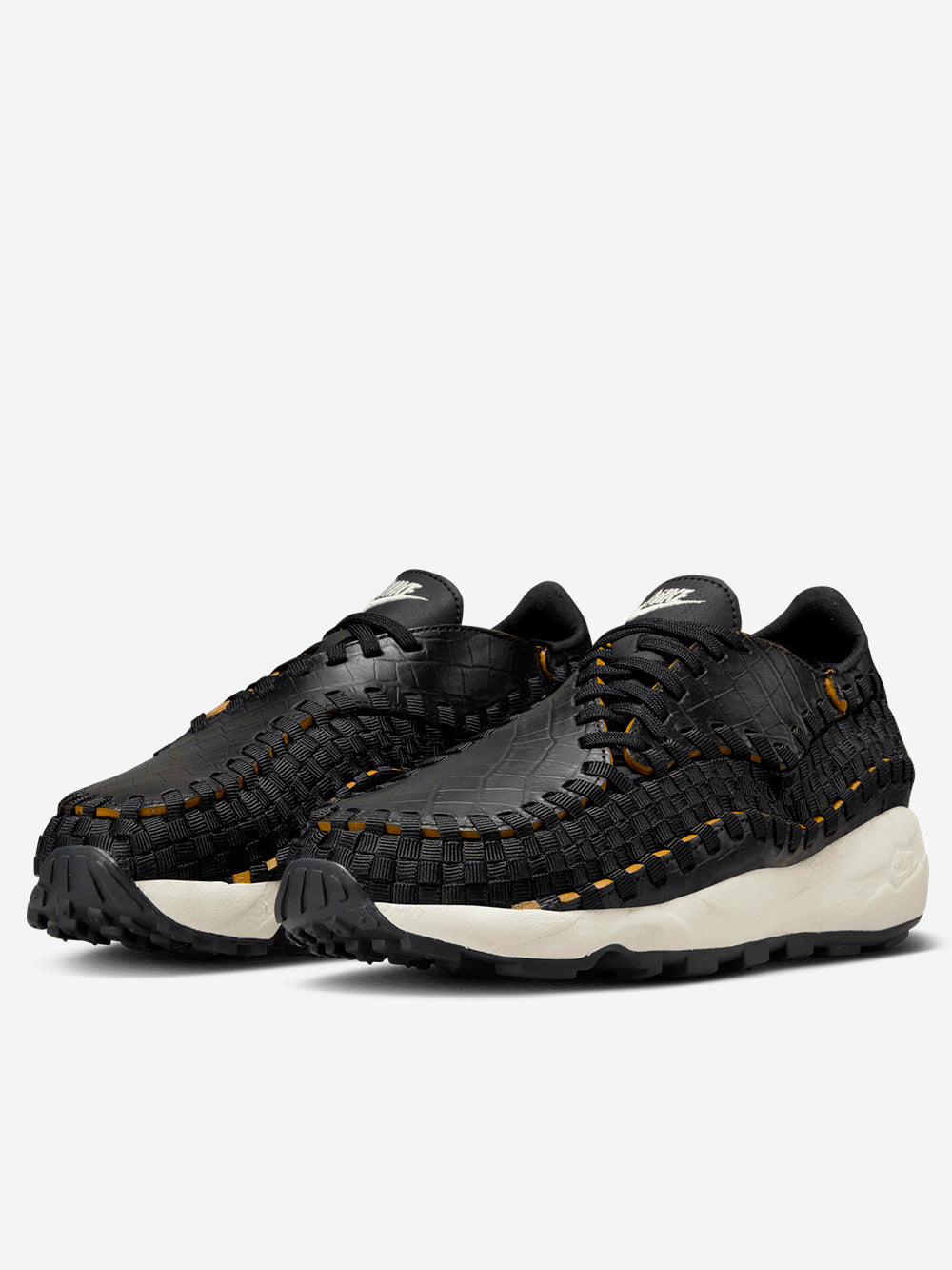 Black croc sneakers online