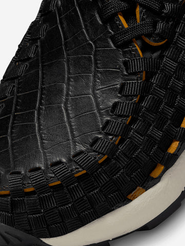 W Air Footscape Woven 'Black Croc' Sneakers