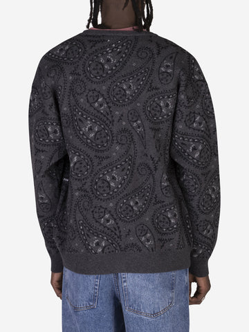 Cardigan in jacquard paisley