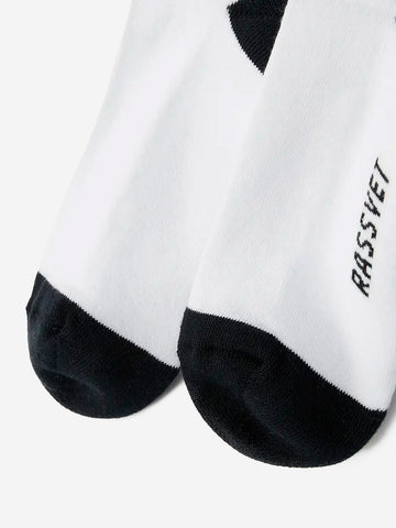 White jacquard socks