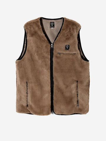 Faux fur vest