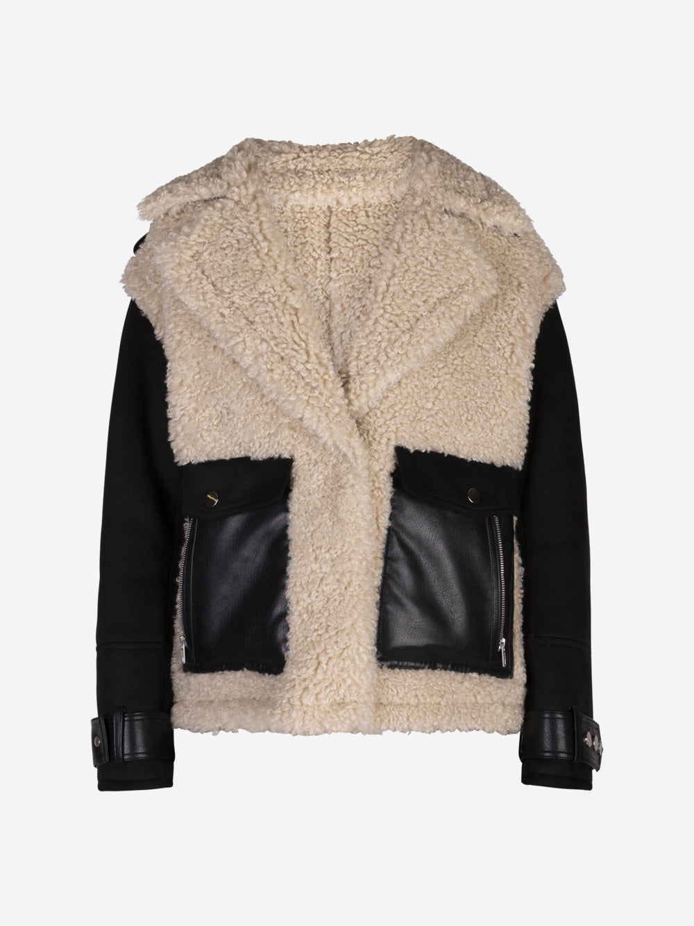 STAND STUDIO Giacca Meara in eco-shearling Beige Urbanstaroma