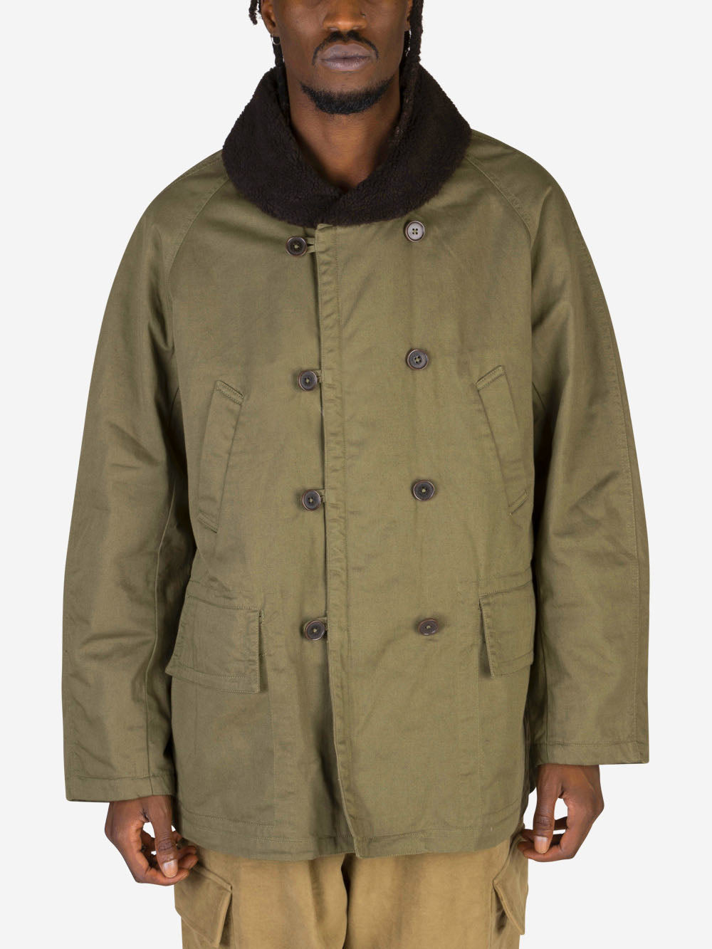 UNIVERSAL WORKS Parka reversibile Mackinaw Verde Urbanstaroma