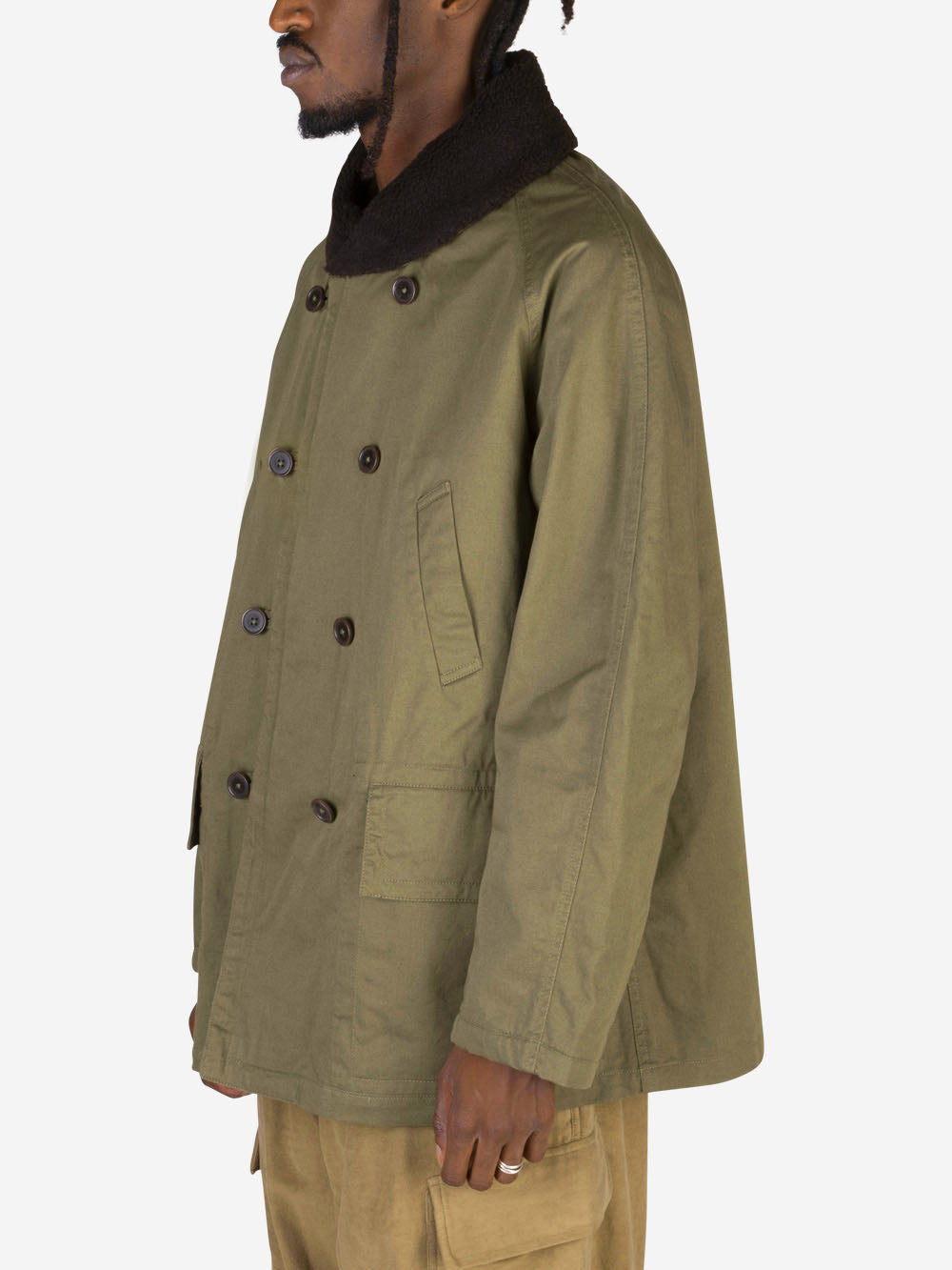 UNIVERSAL WORKS Parka reversibile Mackinaw Verde Urbanstaroma