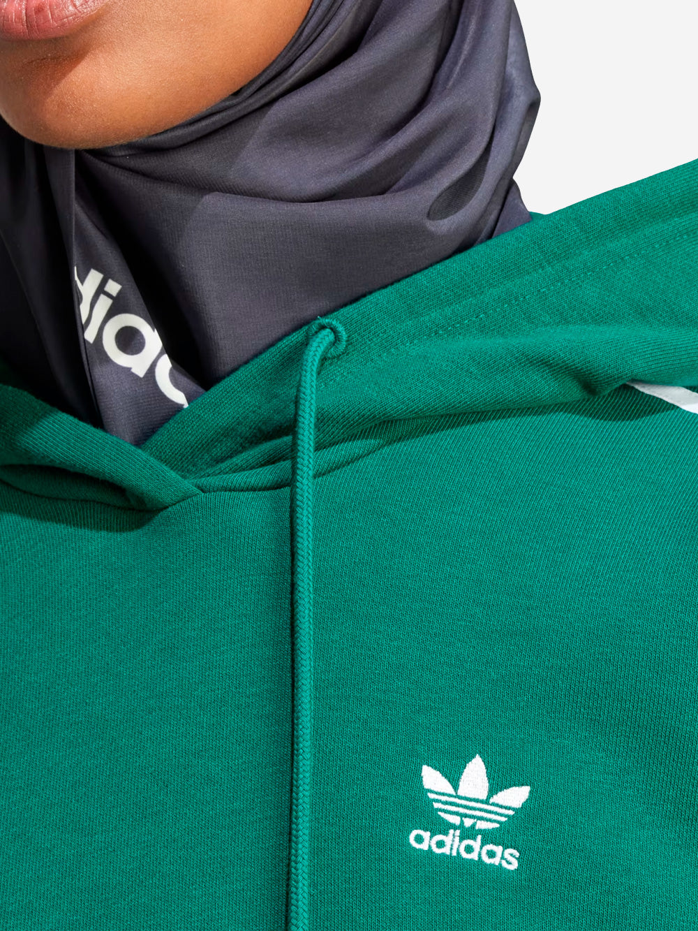 W Hoodie Adicolor 3 stripes green