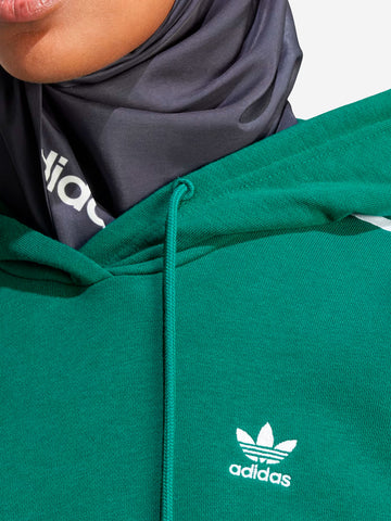 Adidas originals cropped hoodie green hotsell