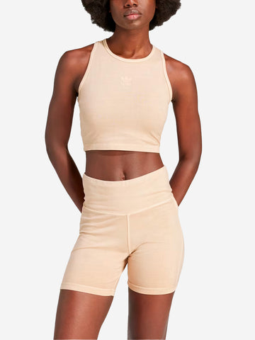 Tank top cropped beige