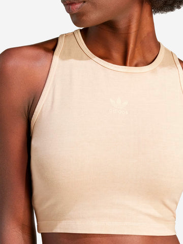 Tank top cropped beige