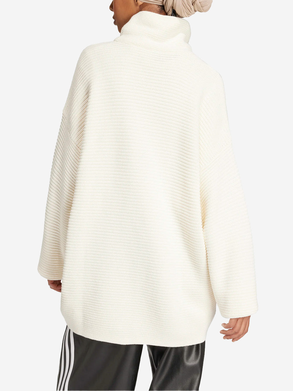 ADIDAS ORIGINALS W Dolcevita in maglia oversize premium Bianco Urbanstaroma