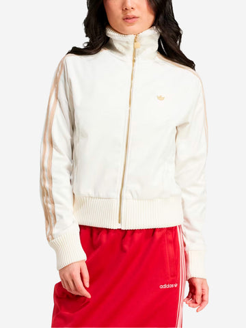 ADIDAS ORIGINALS W Track top in velluto Bianco