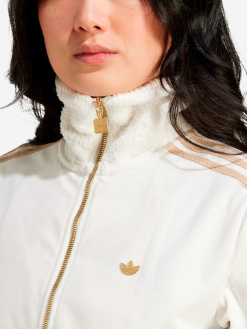 ADIDAS ORIGINALS W Track top in velluto Bianco