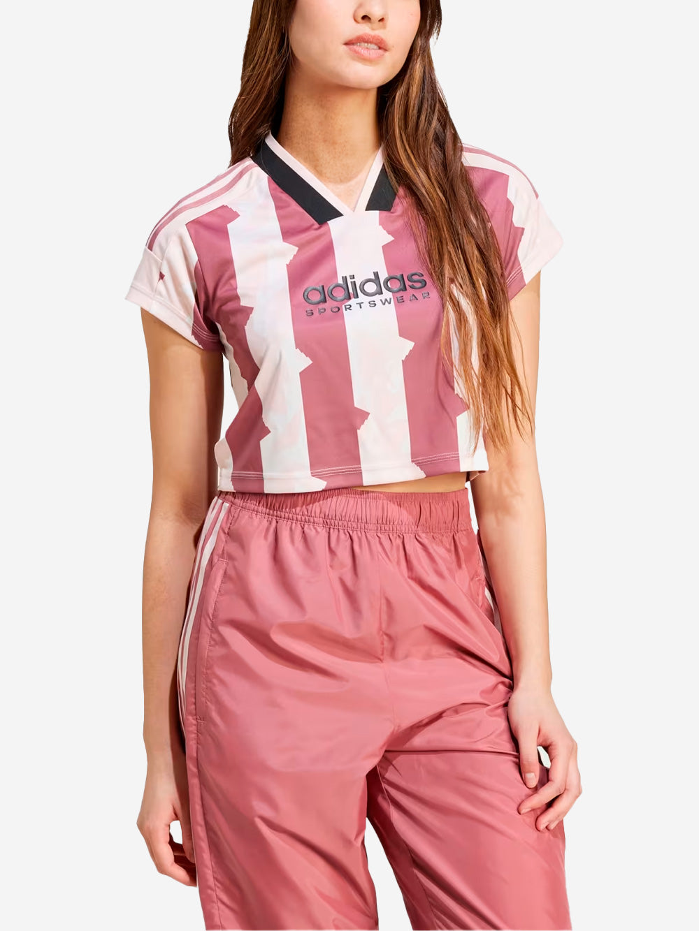 ADIDAS ORIGINALS W Crop top rosa 3 stripes Rosa Urbanstaroma