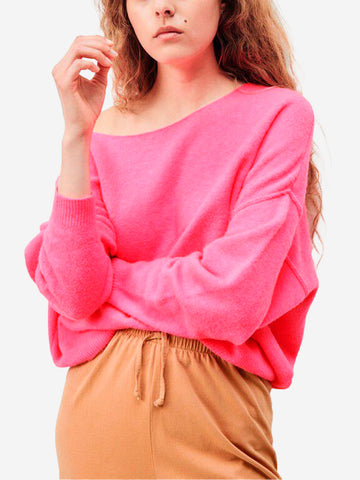 AMERICAN VINTAGE Pullover misto lana rosa fluo Rosa