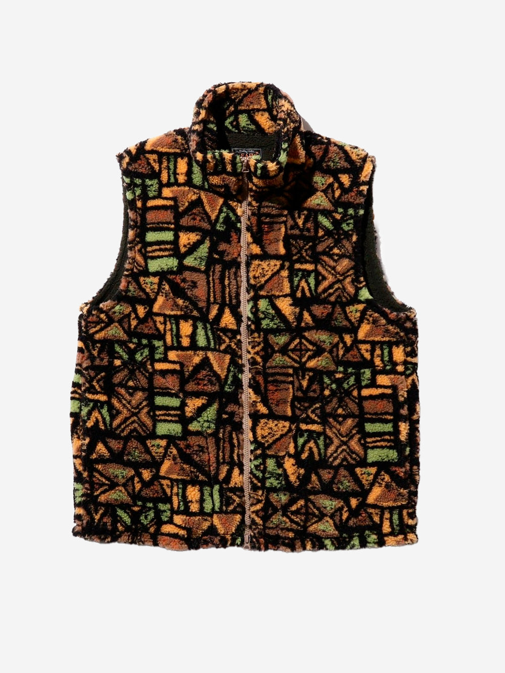 BEAMS PLUS Gilet con zip e grafica jacquard multicolor Multicolor Urbanstaroma