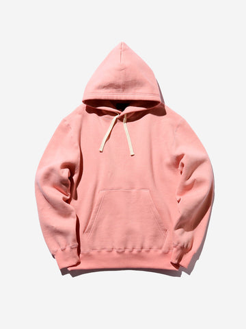 Sweat Pullover Hoodie Raised Back Pink